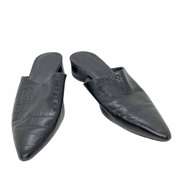 Rebecca Minkoff Leather Fermina Too Mules Black - Picture 2 of 7